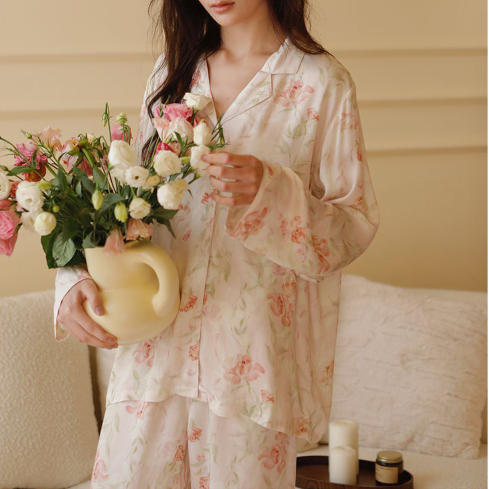 DrifWoo - Wholesale Sleepwear Set - Women's - Floral Long Sleeve Pajama Set – Soft & Breathable6