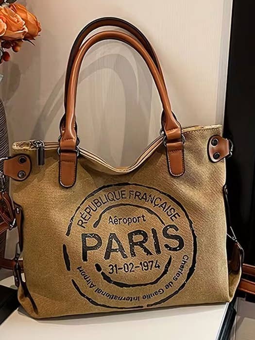 ( #126 ) BOLSO DE HOMBRO DE LONA VINTAGE - BOLSA DE TELA para venta al por mayor de Jewelry Max