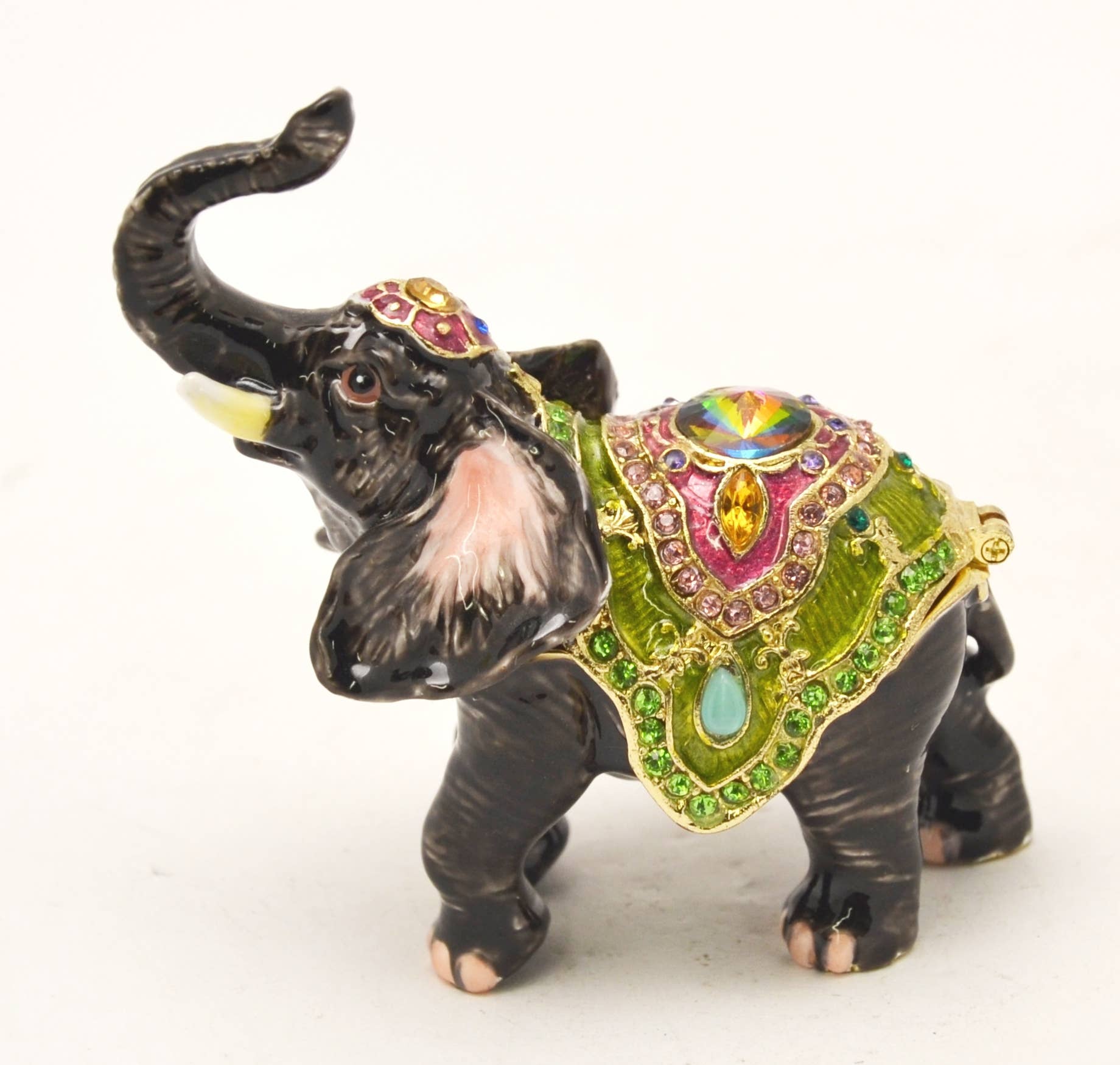 Ciel Collectables - Wholesale Jewelry Box/Organizer - Bejeweled Elephant Trinket Box. Hand Made With Swarovski2