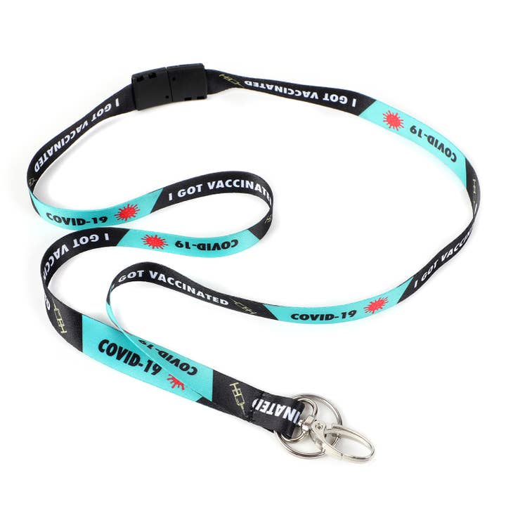 I Got Vaccinated Lanyard for wholesale by Bonitas International