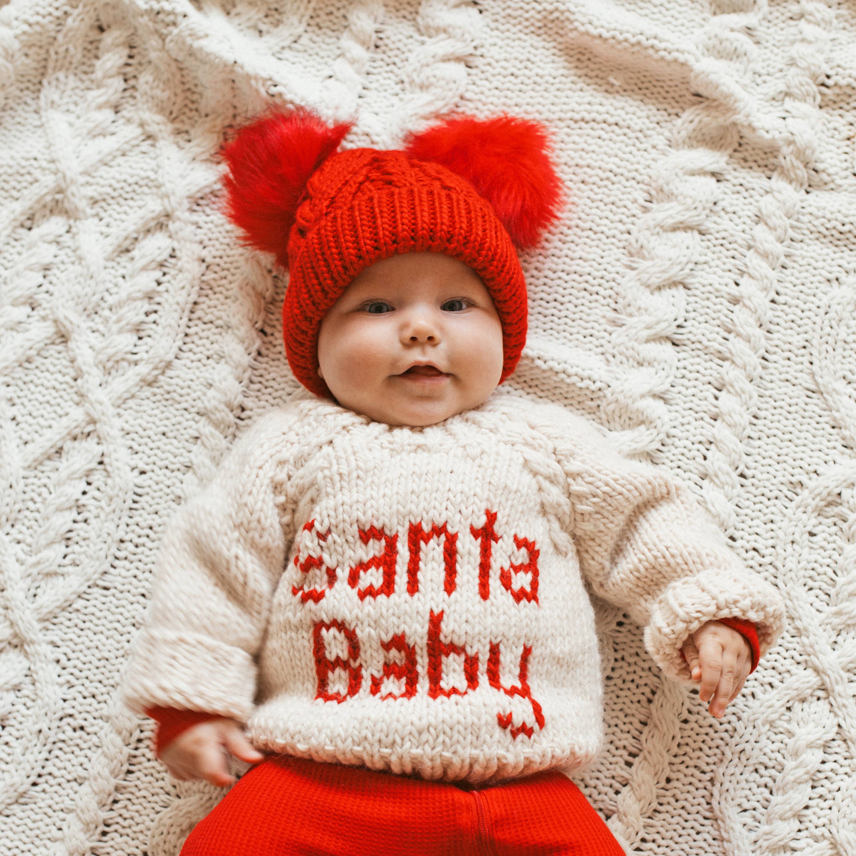 Huggalugs - Wholesale Knit Sweater - Baby - Santa Baby Crew Neck Sweater Baby & Toddler SALE
1