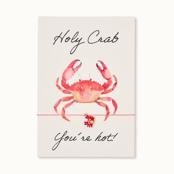 Armband-Karte: Holy Crab! You´re hot! for wholesale by by Vivi.
