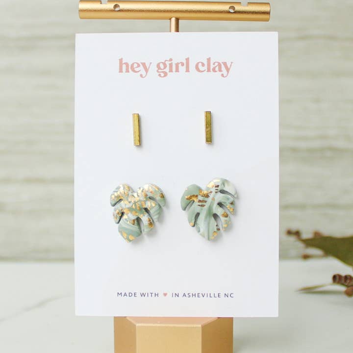 Pack de clous Monstera pour la vente par Hey Girl Clay