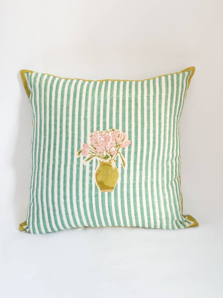 MONA'S FLOWER CUSHION COVER for wholesale by A RIVER