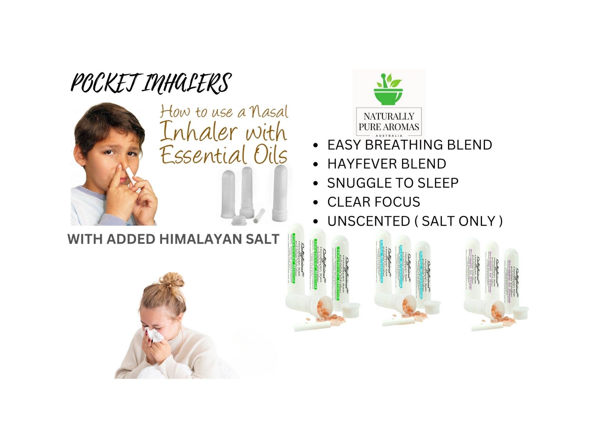 Naturally Pure Aromas - Wholesale Aromatherapy Inhaler - Himalayan Pocket Inhalers Starter Pack