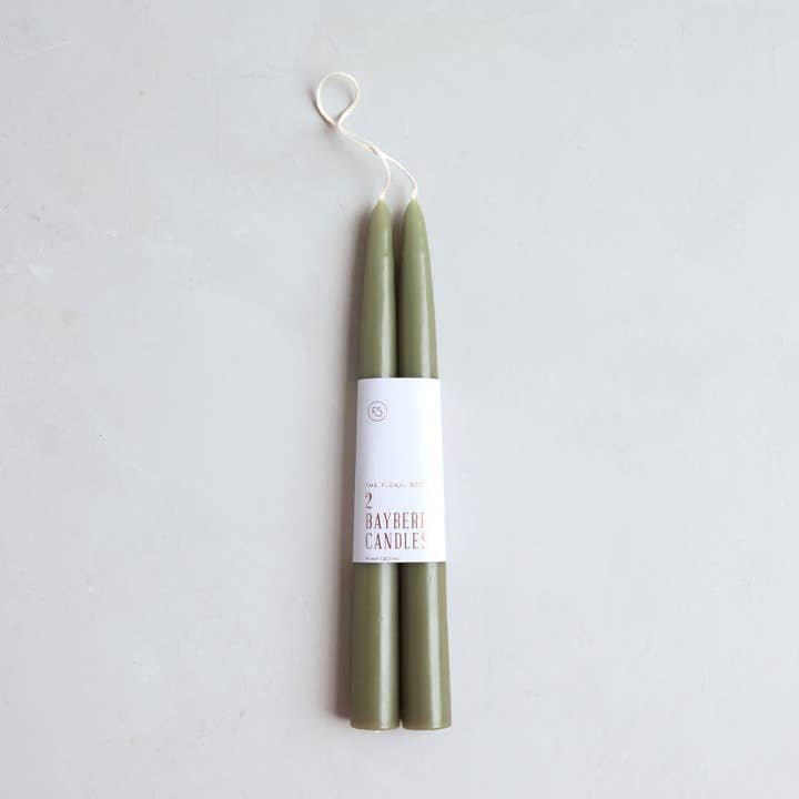 Bayberry Scented Tapers for wholesale by The Floral Society