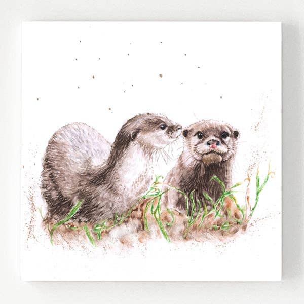 Ceramic Coasters (pack of 4) - Otter Tales for wholesale by Country Creation