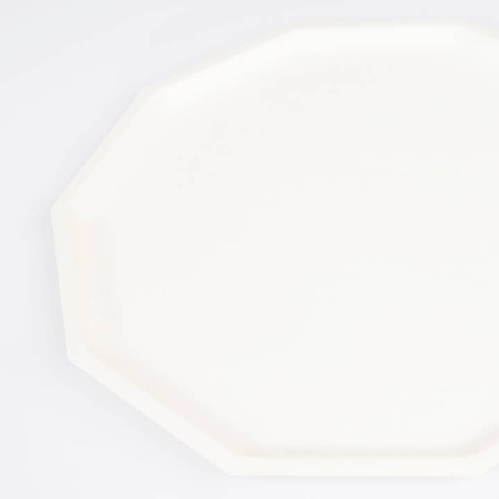 Meri Meri - Wholesale Disposable Plate - Cream Decagon Compostable Dinner Plates2