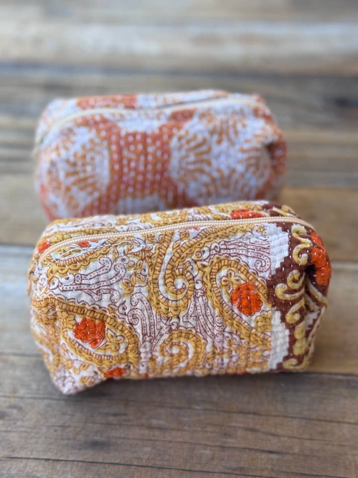 Cotton Zip Pouches for wholesale by Belle's Nest