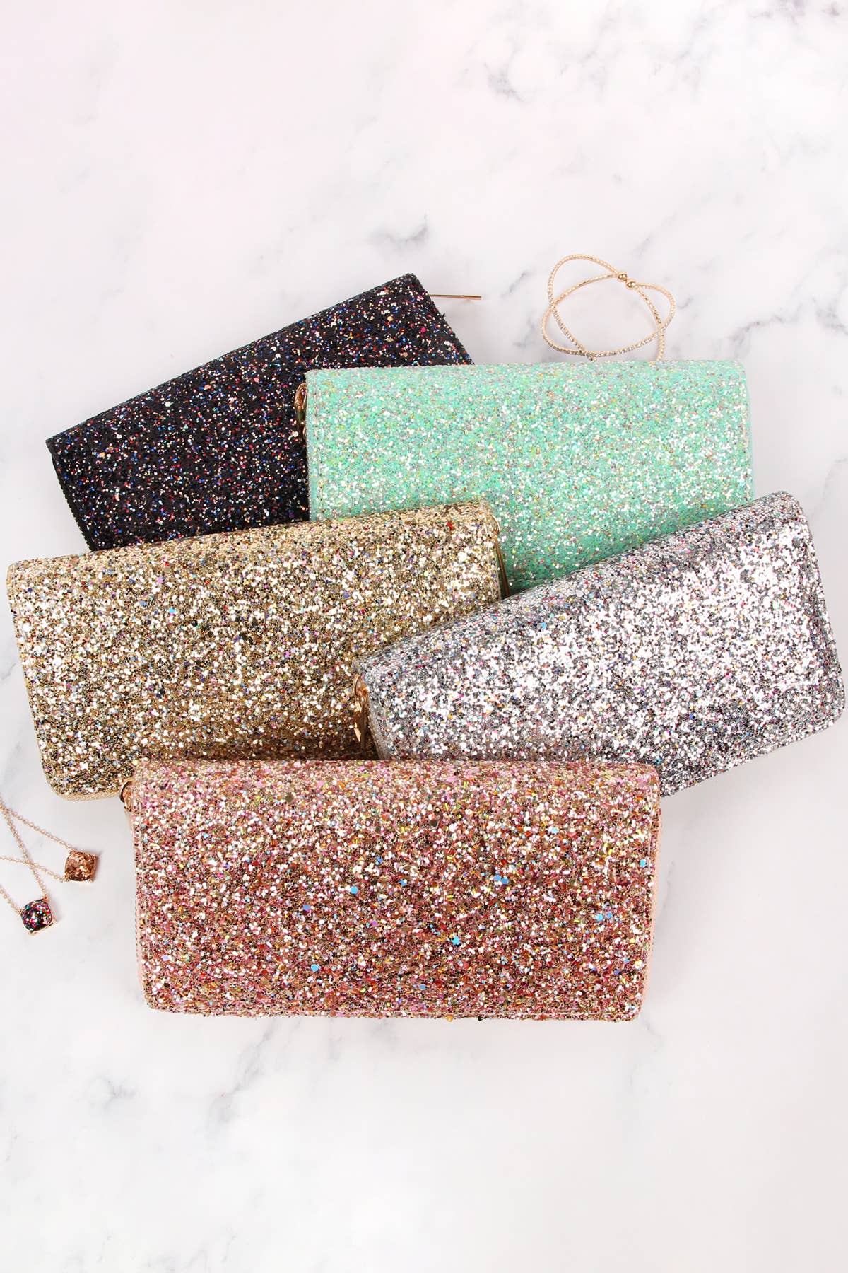 MYS Wholesale Inc - Wholesale Wallet - Women's - Women's Casual Glitters Zipper Wallet3