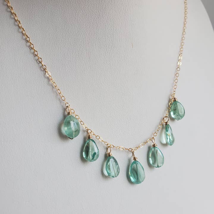 Collana in apatite Maui per la vendita all'ingrosso da parte di Agape Gems