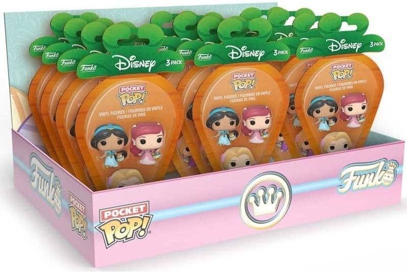 KIDDY-MOOV – Engroshandel Legetøjsfigurer - Børn – POP! Lomme Gulerod Disney Prinsesse, Pakke med 3 / 120