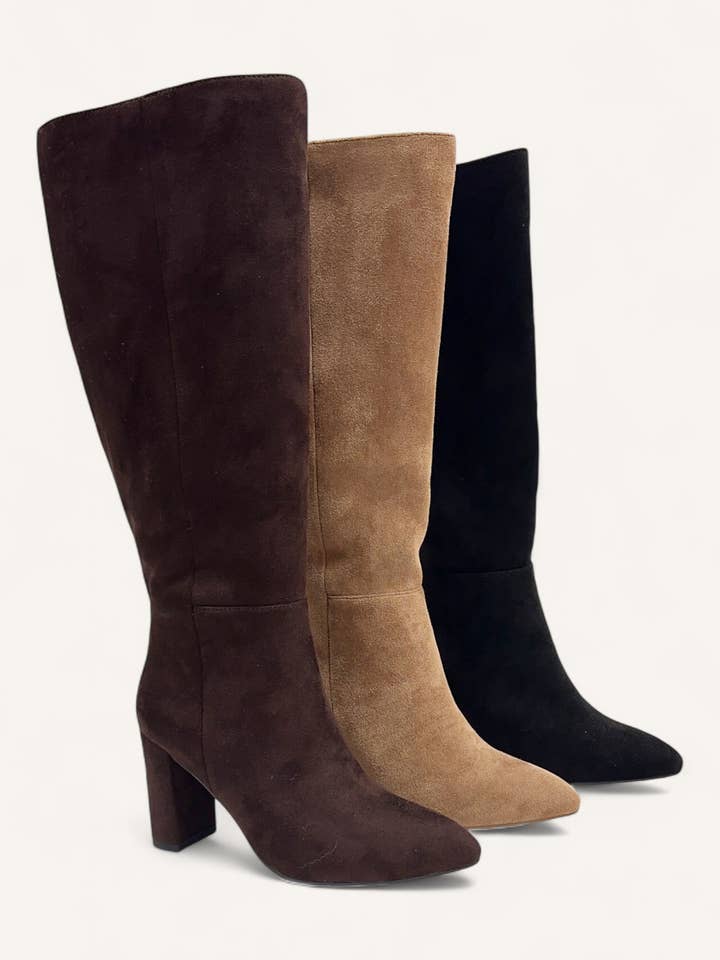 CCOCCI - Venta al por mayor Botas - Mujer - BOTAS DE RODILLA DE ANTE SINTÉTICO LUJOSAS BRAZIL-843