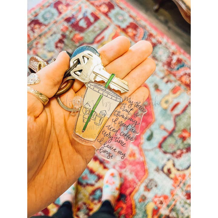 Min giftige egenskab akryl nøglering for engroshandel hos Doodles By Rebekah