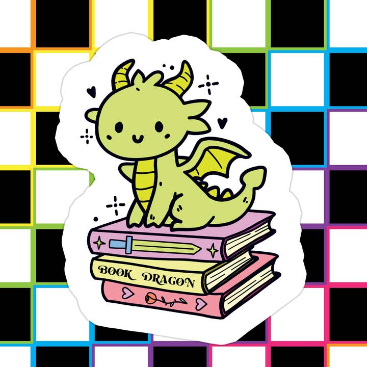 Autocollant en vinyle imperméable pour livres romantiques et fantastiques pour la vente par Stickers+ X Ashley Bexar