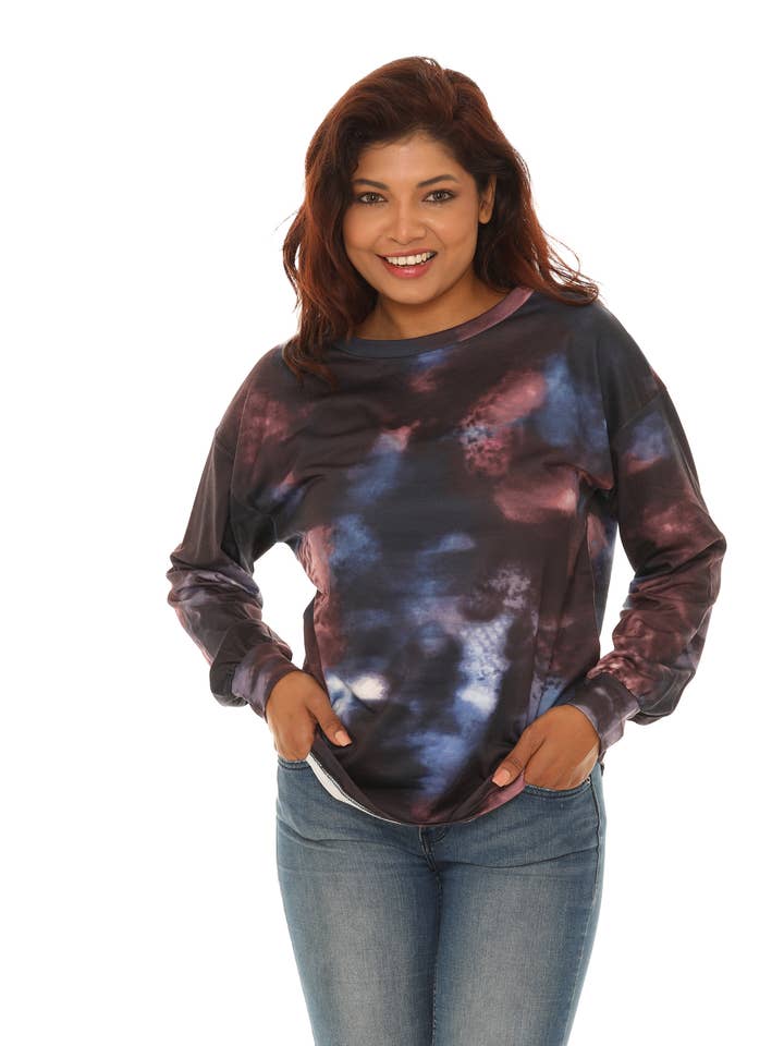 Shoreline Wear. INC - Wholesale Sweatshirt - Women's - Tie-Dye Crewneck Sweatshirt
