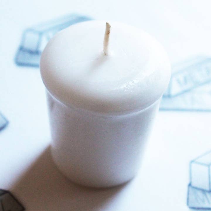 Bougie votive parfumée en acier métallique - Bougies de mariage pour la vente par Radical Works