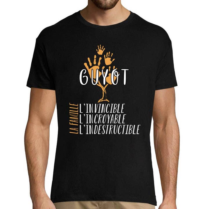 Camiseta Guyot Family Name para Homem por atacado de Planetee