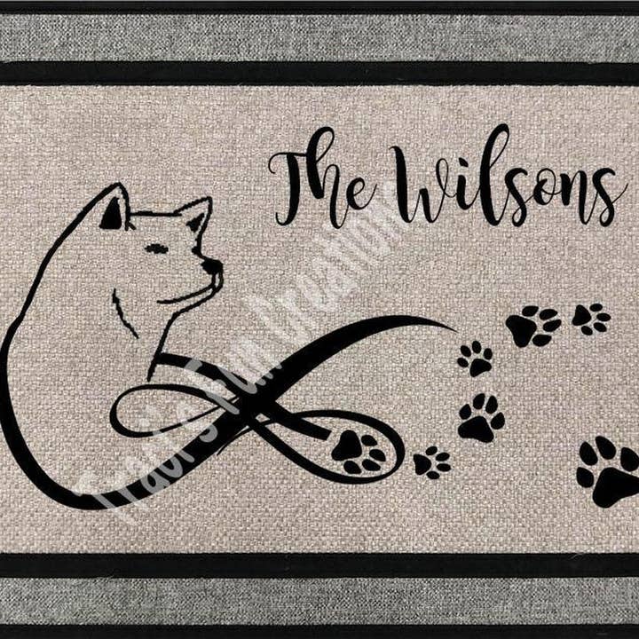 Shiba Inu Door Mat for wholesale by Traci's Fun Creations