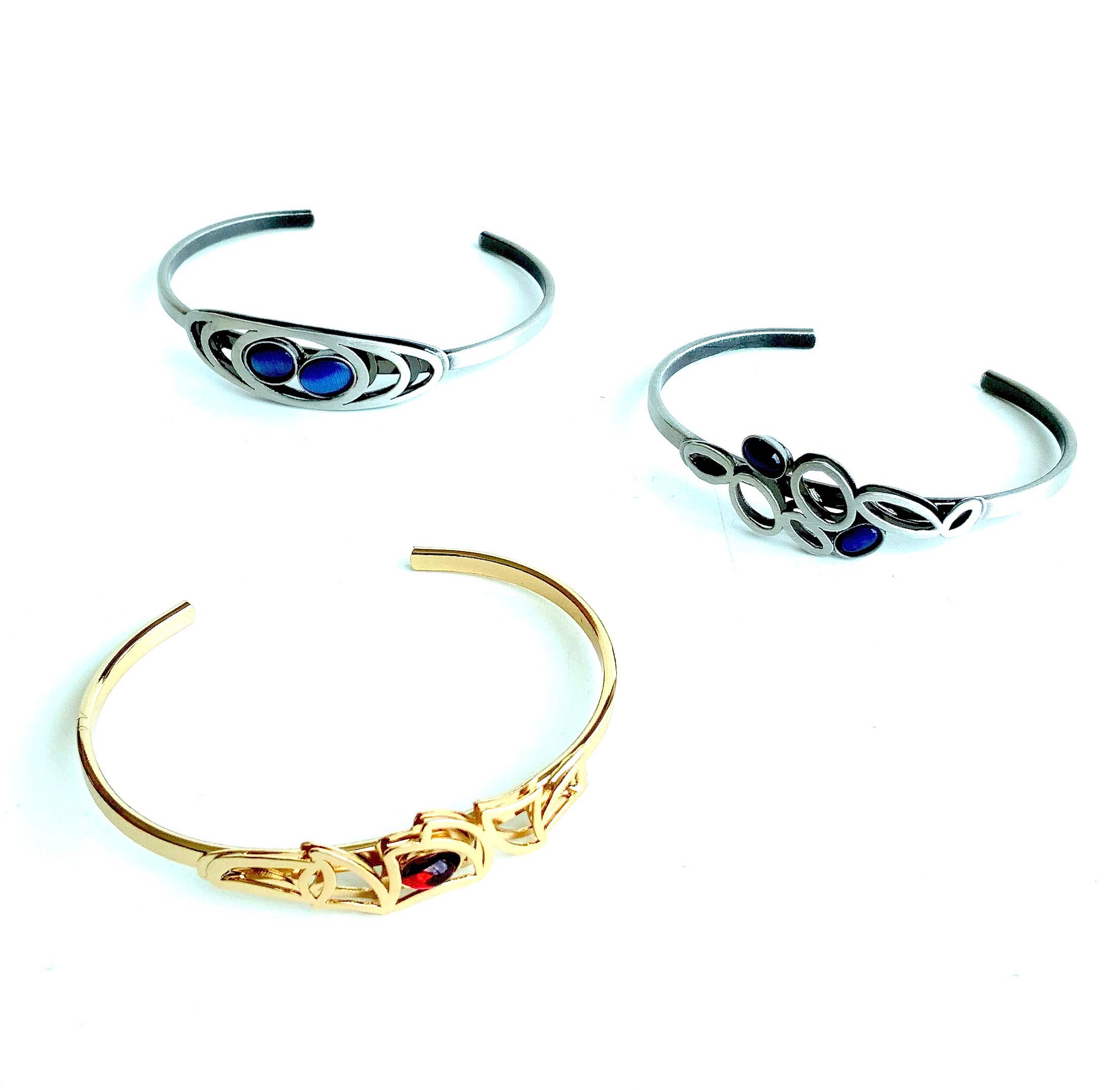 Christophe Poly / Crono Design - Vente Bracelet manchette - BRACELETS (L) - Bracelet Manchette Fin Taille 1&2 Tous Deux Ajustables23