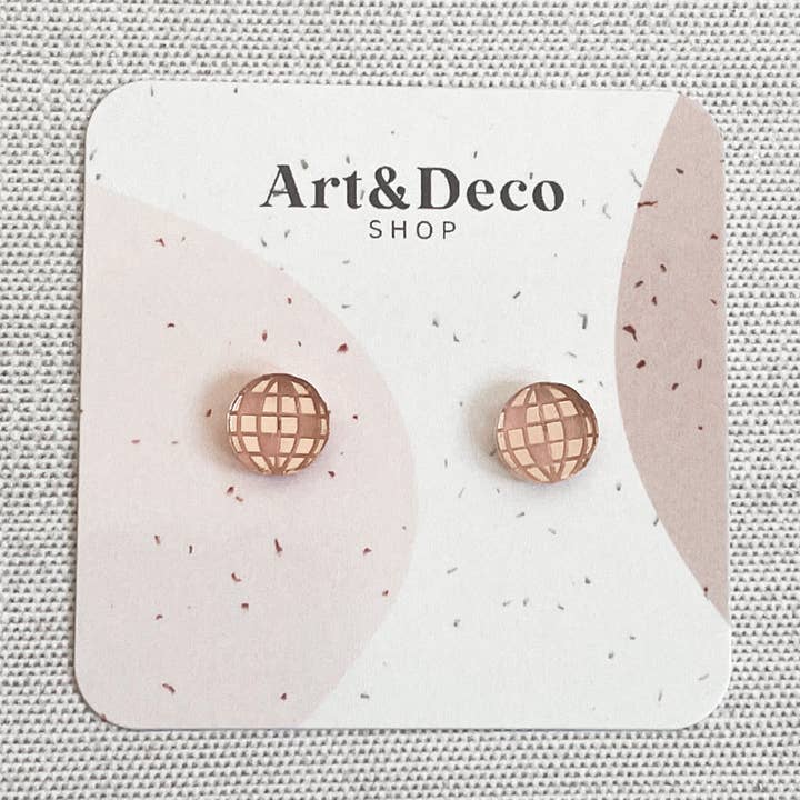 Disco Ball Oorknopjes voor wholesale door Art and Deco Shop