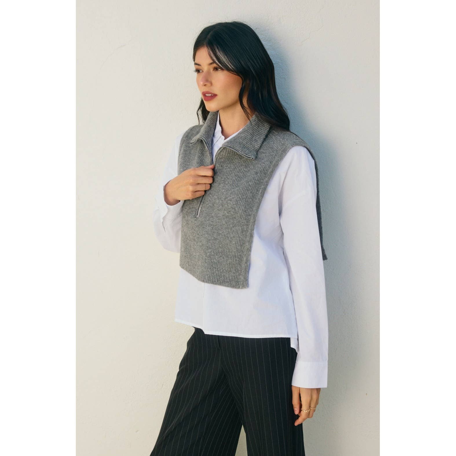 Dress Forum - Vendita all'ingrosso Top in maglia - Donna - Scaldacollo con Cerniera (1)8