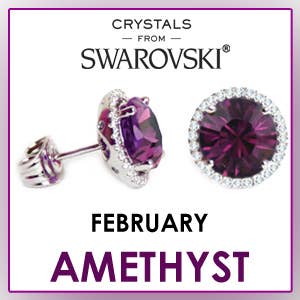 Glimmering Handmade - Wholesale Stud/Post Earrings - Birthstone Swarovski Crystal Handmade Silver Solitaire Studs1