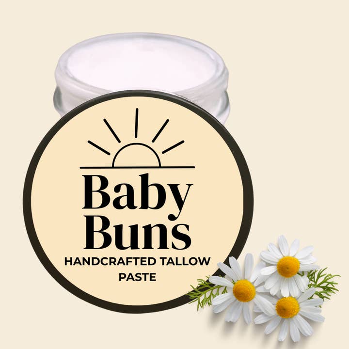 Glow and Behold Tallow Lotions and Balms - Wholesale Nappy cream - Baby Buns Diaper Paste-100% Organic, Grass-Fed Tallow Paste1