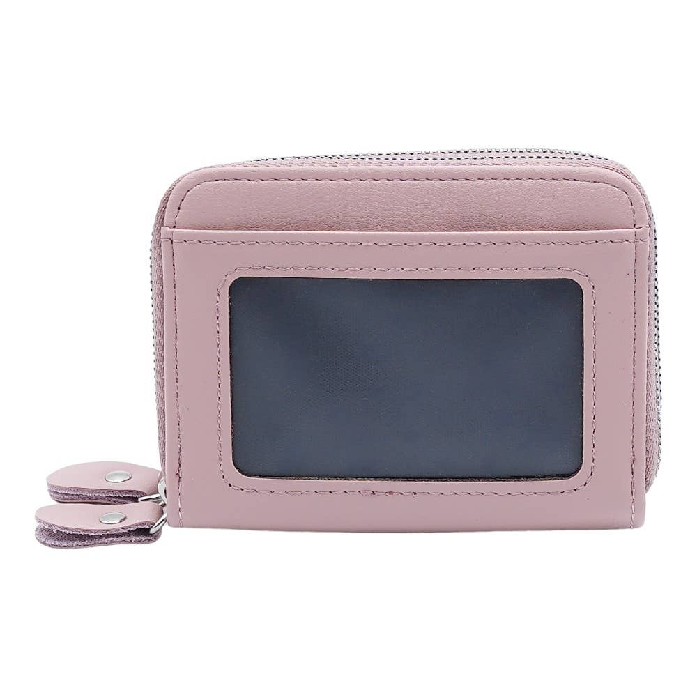 American Leather Goods - Wholesale Wallet - Women's - Leather Credit Card Holder with Zipper, Wallet for Women33