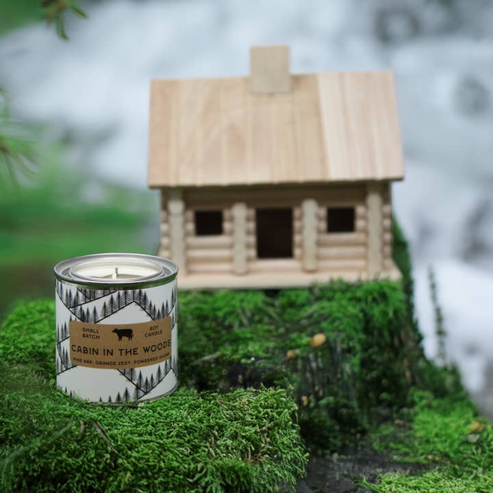 Milk Reclamation Barn - Wholesale Jar/Filled Candle - Paint Can Candle Cabin in the Woods