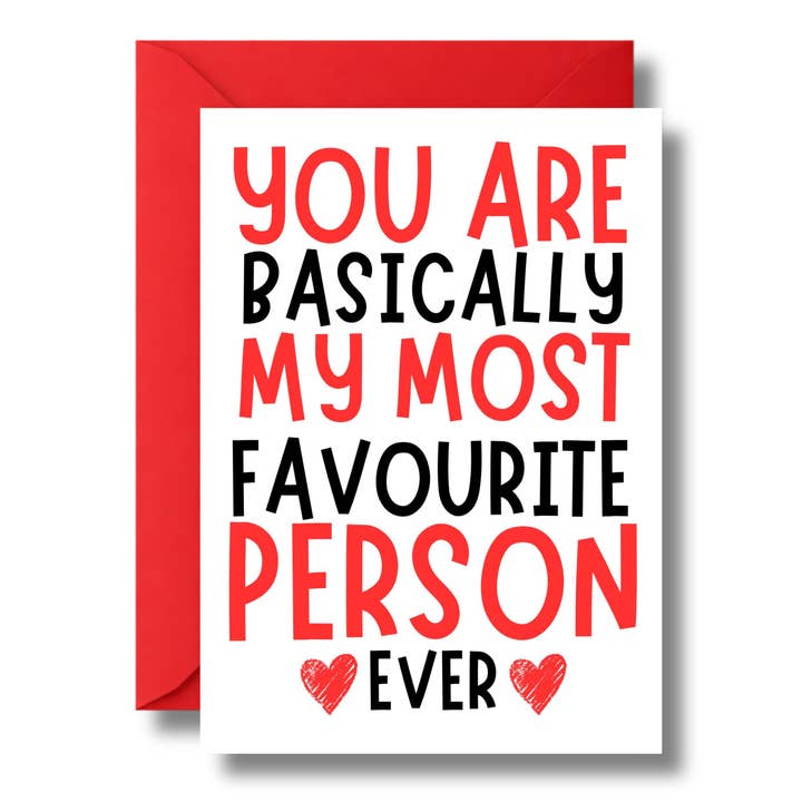 Anniversary Card – You are my most favourite for wholesale by Cheeky Chops Cards & Wanky Candles