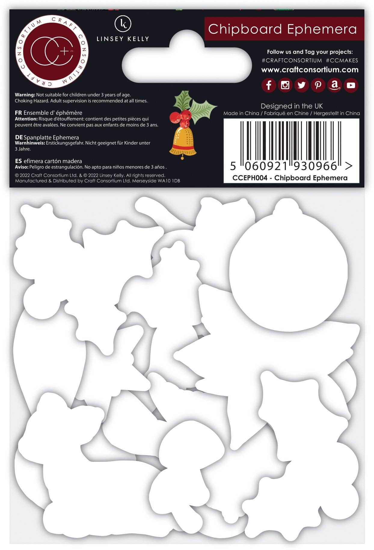 Ecstasy Crafts Distributing - Vente Matériels de bricolage - Craft Consortium C'est la saison - Chipboard Ephemera2