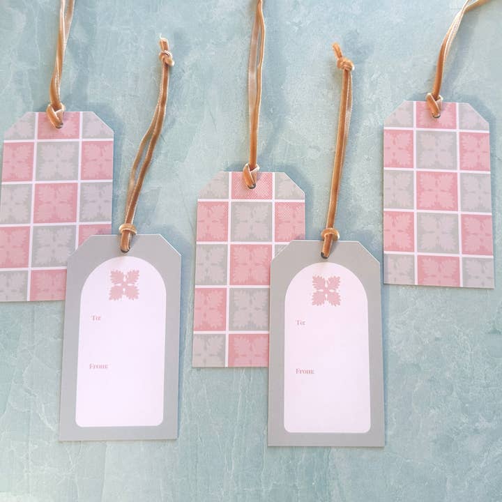 Hawaiian Quilt - Gift Tags (Set of 5) for wholesale by Design Jord
