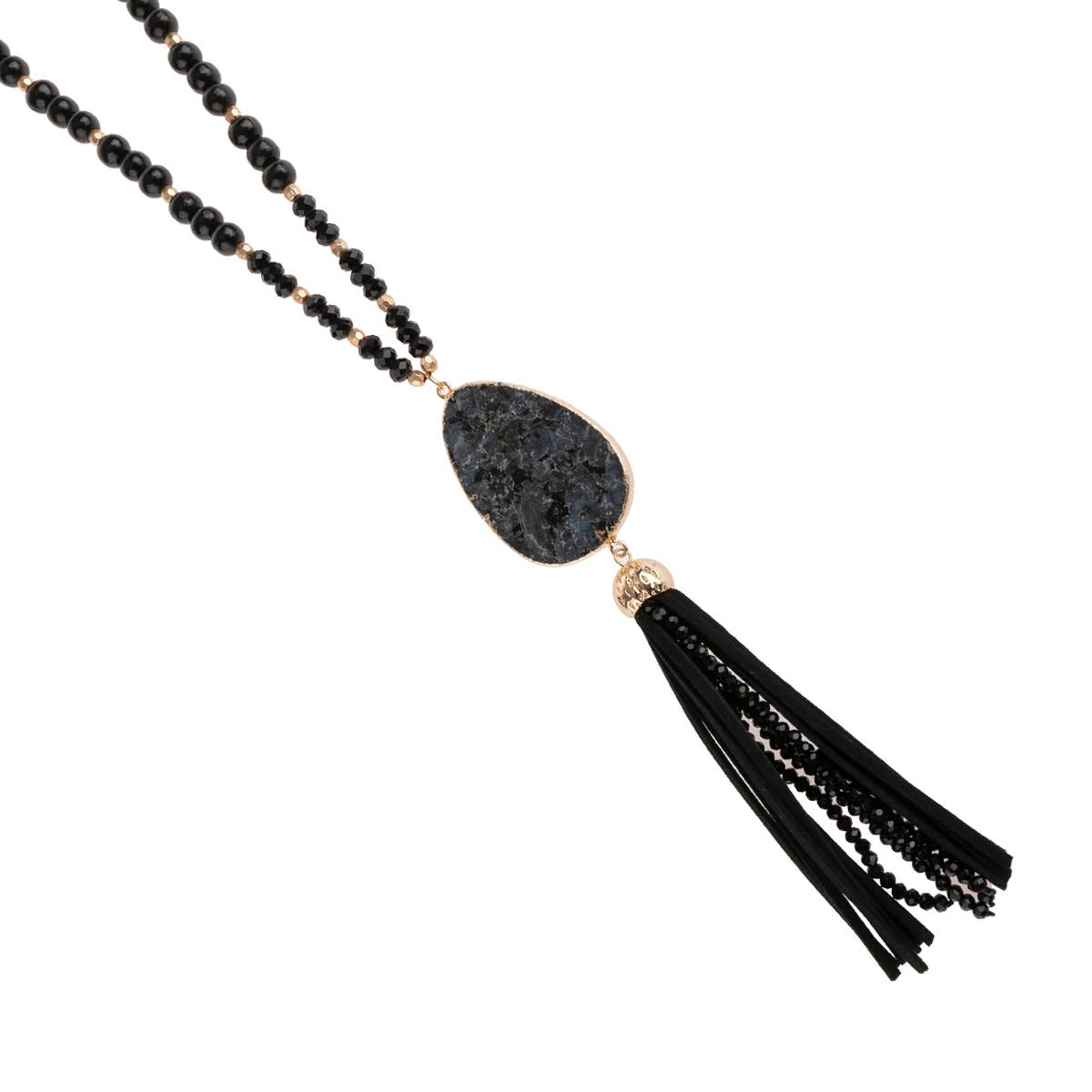 MYS Wholesale Inc - Wholesale Pendant/Charm Necklace - Natural Stone With Tassel Pendant Necklace13