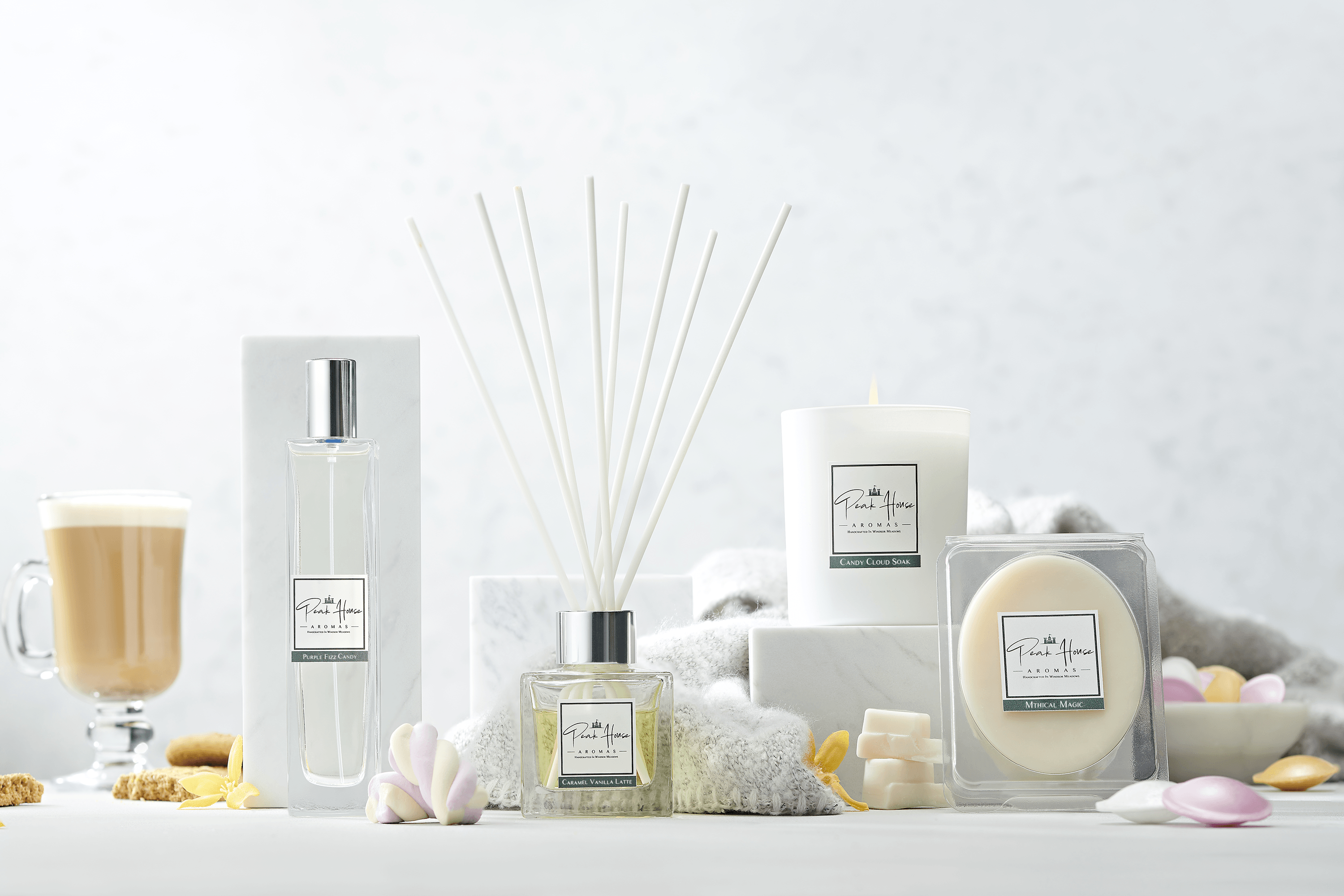 Peak House Aromas – wholesale Jar/filled candle – Crème Brûlée Scented Candle1