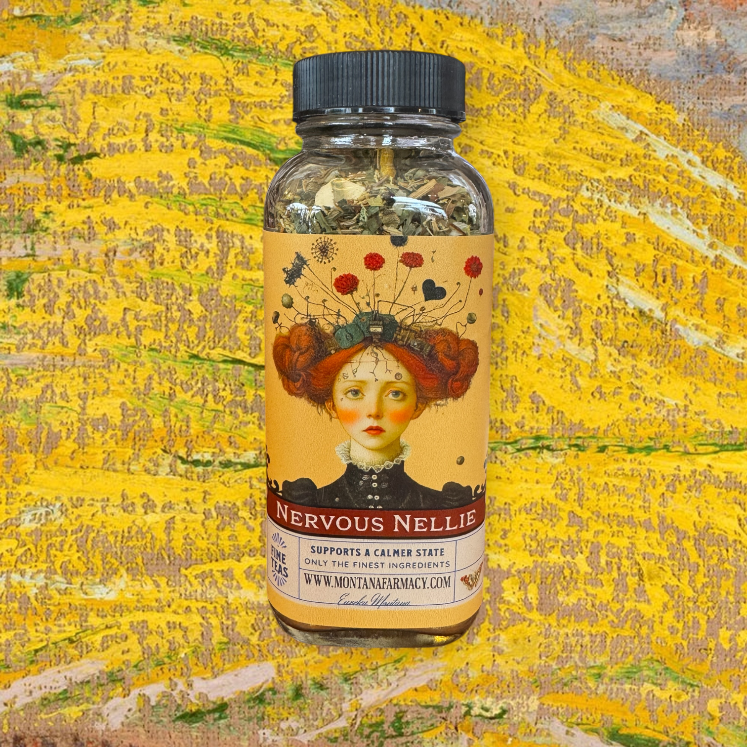 Montana Farmacy - Vendita all'ingrosso Tè sfusi - Tè Lil Miss Nervous Nellie Calm Yer Nerves Worry Wort5