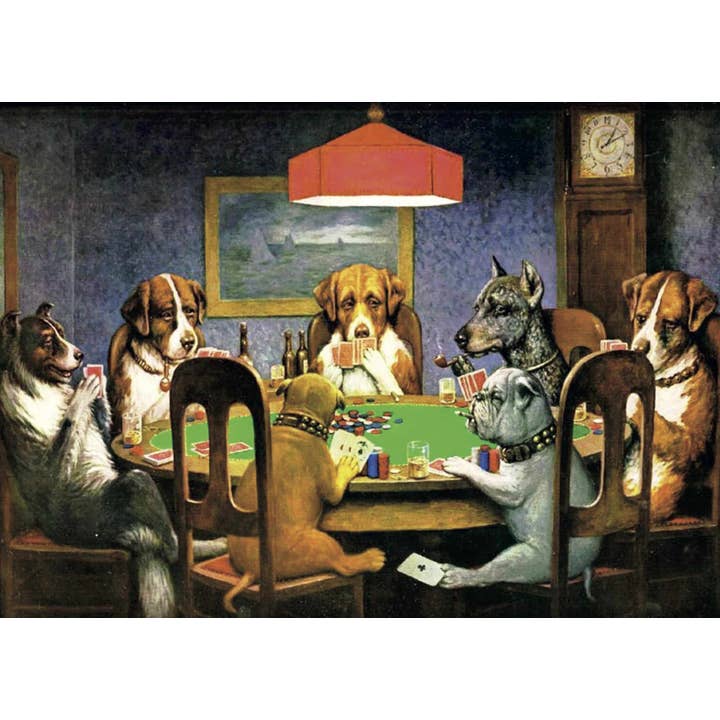 Coolidge Dogs Playing Poker Poster for wholesale by Esque