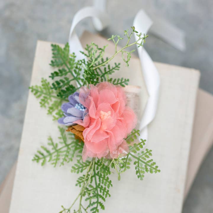 Indy Supply Co - Wholesale Artificial flowers - Artificial Floral Corsage | Wildflower Floral Wristlet 6