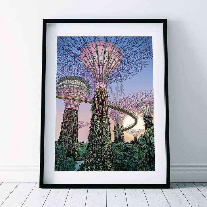 Art Print/ Singapore Supertrees for wholesale by Freya's Prints
