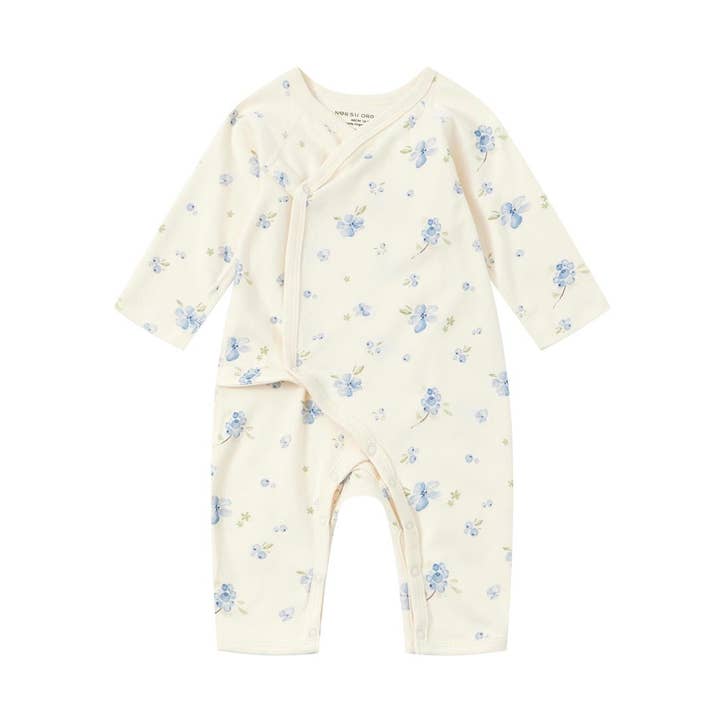 Body cruzado orgánico para bebé - Arándano para venta al por mayor de Norsu Organic