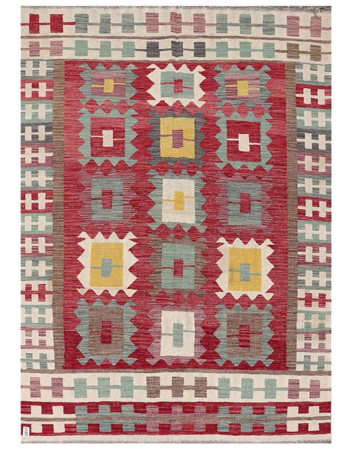 Maimana Afghanistan Kilim Tapijt - 241 x 171 cm voor wholesale door Imaco Rugs