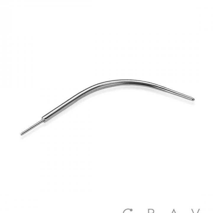 CRAVE - Wholesale Gezicht/lichaam ketting - 316L chirurgisch staal gebogen draadloze piercing taper0