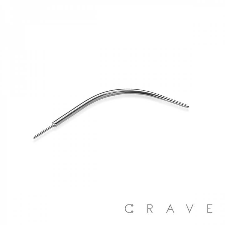 CRAVE BODY JEWELRY - Wholesale Face/Body Chain - 316L SURGICAL STEEL THREADLESS CURVED PIERCING TAPER