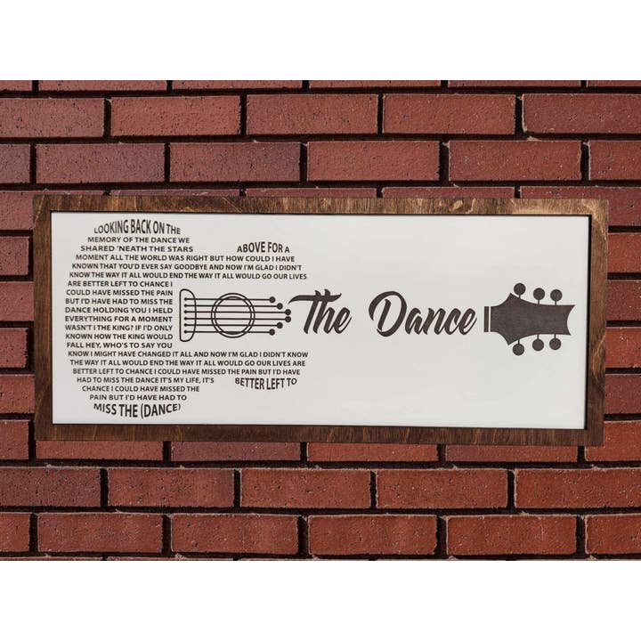 Crates Etc - Vente Pancarte - Chanson personnalisée - panneau personnalisé - Paroles de chanson - mariage - Panneau3