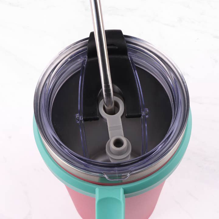 Myga – wholesale Insulated mug/tumbler – CAPRI Insulated Coffee Cup with metal straw10