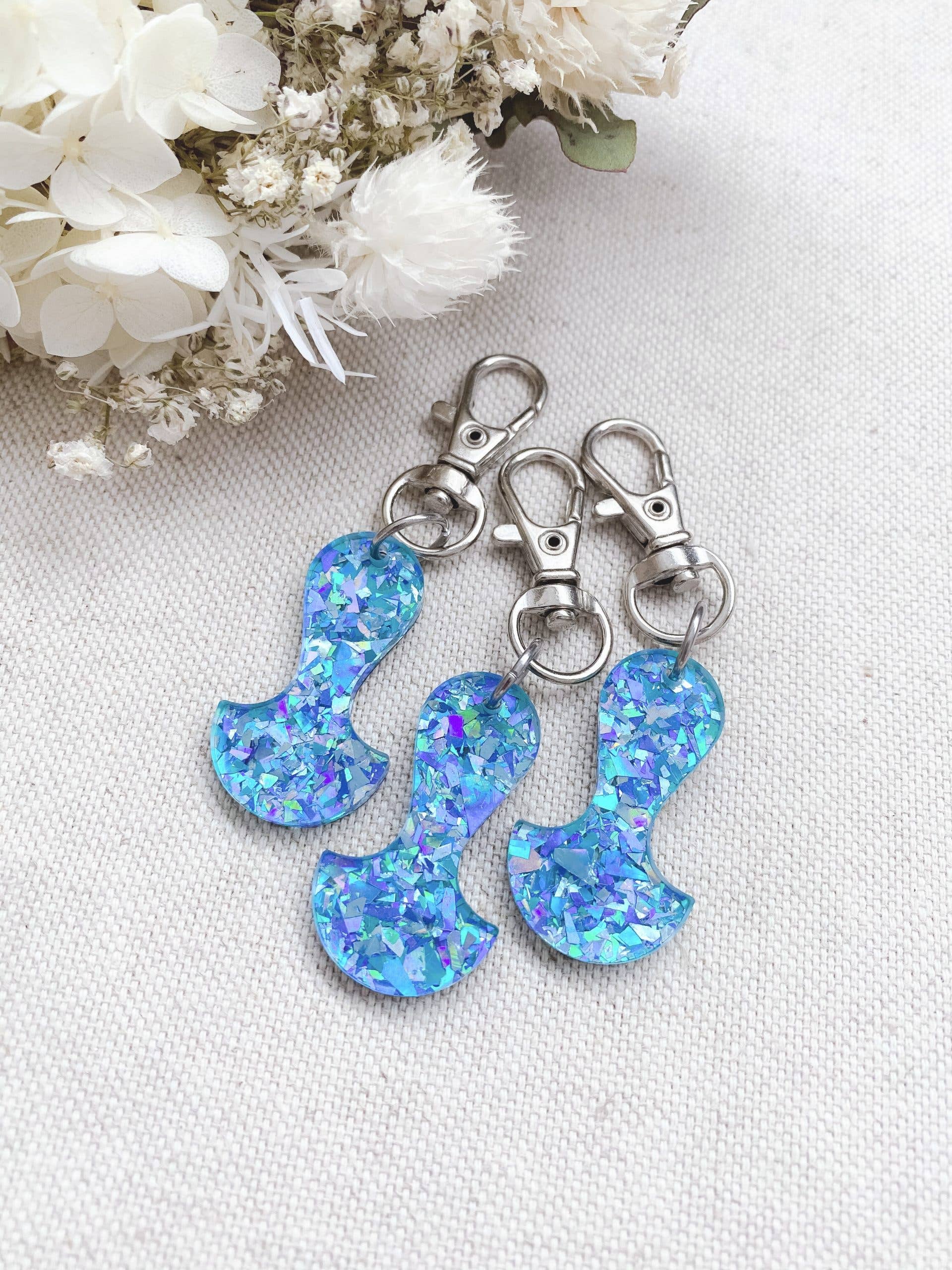 Chuckle & Wood - Wholesale Keychain – Women's - Trolley Tokens - Glitter1