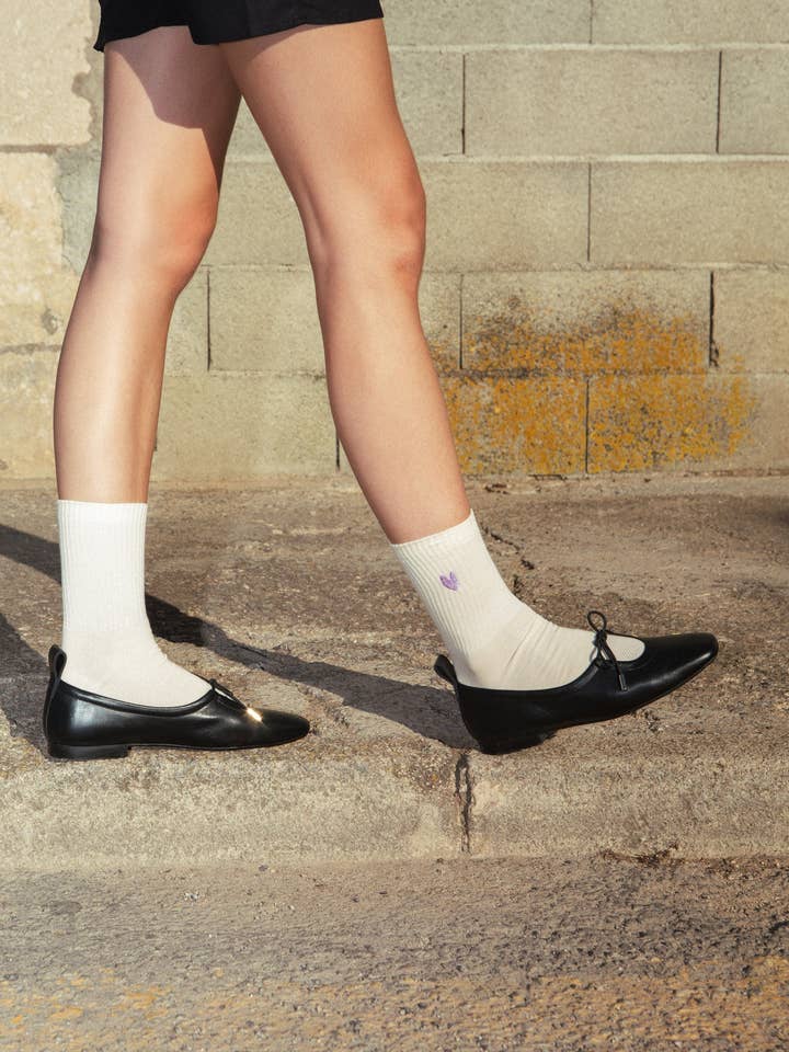 Chaussettes Cœur Malve pour la vente par Jutelaune