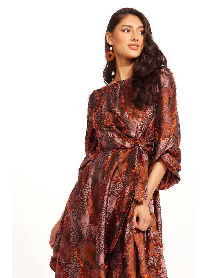 Sandy Dress - Copper Plume for wholesale on Faire1