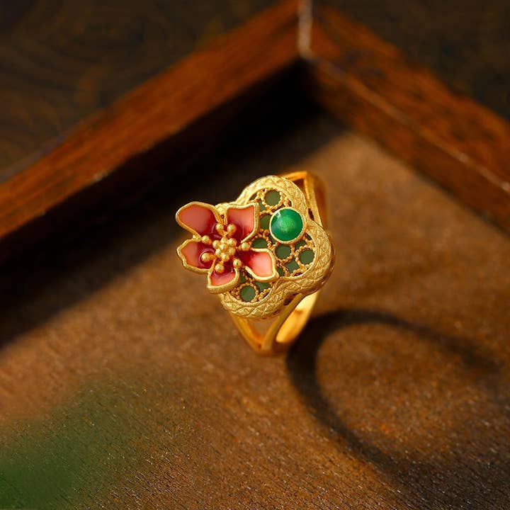 Spring Flower Garden Ring for wholesale by Bright MacMing