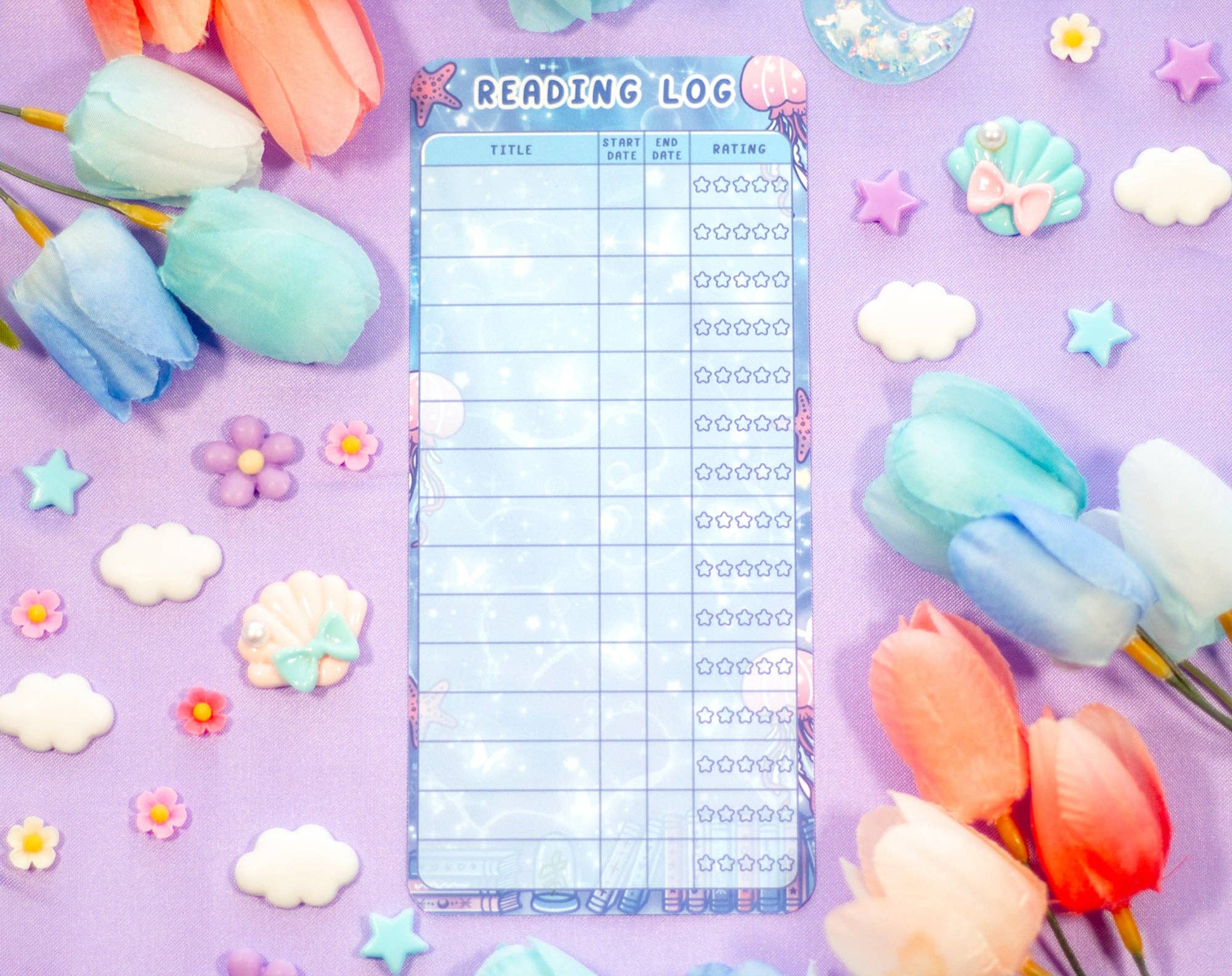 Unicorn Eclipse - Wholesale Bookmark - Reading Room Reading Log Bookmark1